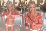 Britney Spears seen with bandage apparent cut after dancing with 