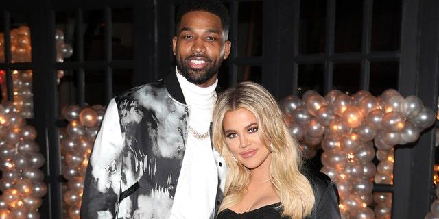 Khloe Kardashian and Tristan Thompson were pictured at Beauty and Essex on March 10, 2018 in Los Angeles, California.   She gave birth to daughter True one month later.