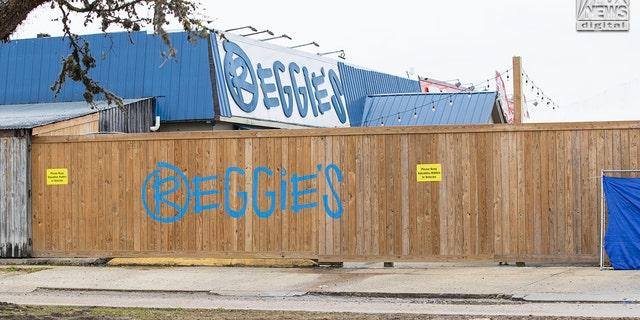 General view of Reggie’s bar in Baton Rouge, Louisiana, on Tuesday, Jan. 24, 2023. The bar is reportedly one of the last places where LSU student Madison Brooks was seen before her death on Jan. 15.