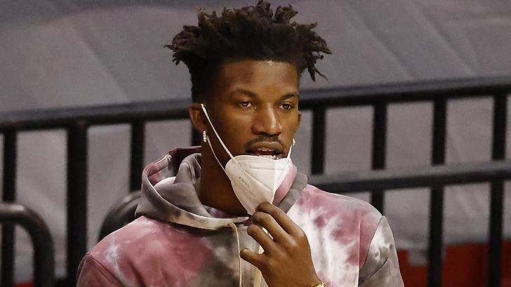 Miami Heat star Jimmy Butler missed today’s game. (Photo by Michael Reaves/Getty Images)