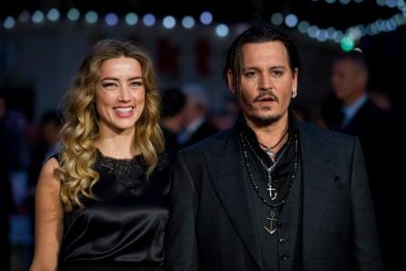 Depp with Amber Heard in 2015.