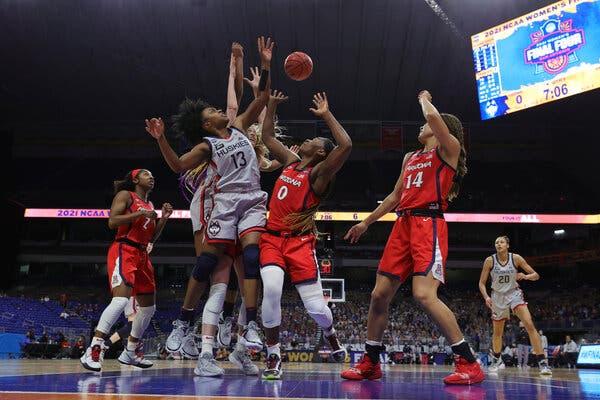 UConn faced its largest deficit of the tournament in the second half.