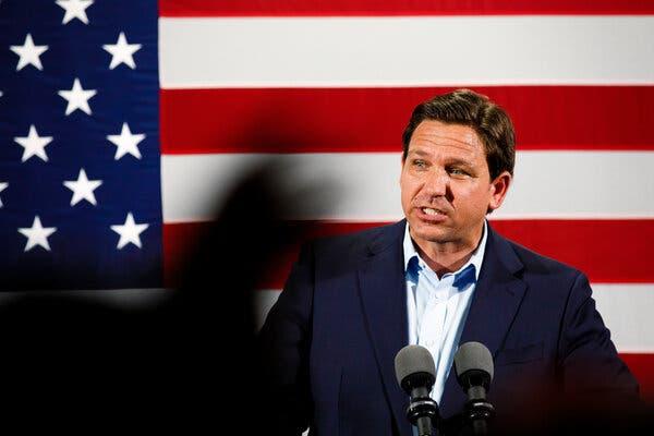 Gov. Ron DeSantis of Florida at a rally last week. He said on Tuesday that there were “a lot of disappointments” for Republicans in the midterm elections.